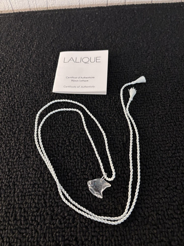 Lalique crystal fish necklace - lalique,